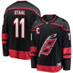 Staal Carolina Hurricanes Home Captain Patch Breakaway Player Jersey - Black
