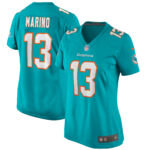 Dan Marino Miami Dolphins Women's Game Retired Player Jersey - Aqua