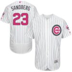 Chicago Cubs #23 Ryne Sandberg White(Blue Strip) Flexbase Collection 2016 Mother's Day Stitched Jersey
