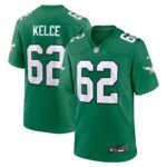 Jason Kelce Philadelphia Eagles  Alternate Game Player Jersey - Kelly Green