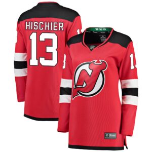 Nico Hischier New Jersey Devils Women's Home Breakaway Player Jersey - Red
