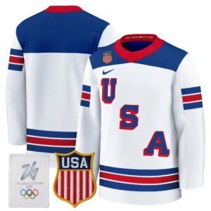 Team 2026 USA Olympic Premium Hockey Jersey -White
