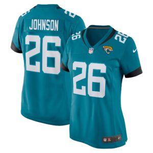 D'Ernest Johnson Jacksonville Jaguars Women's Game Jersey - Teal