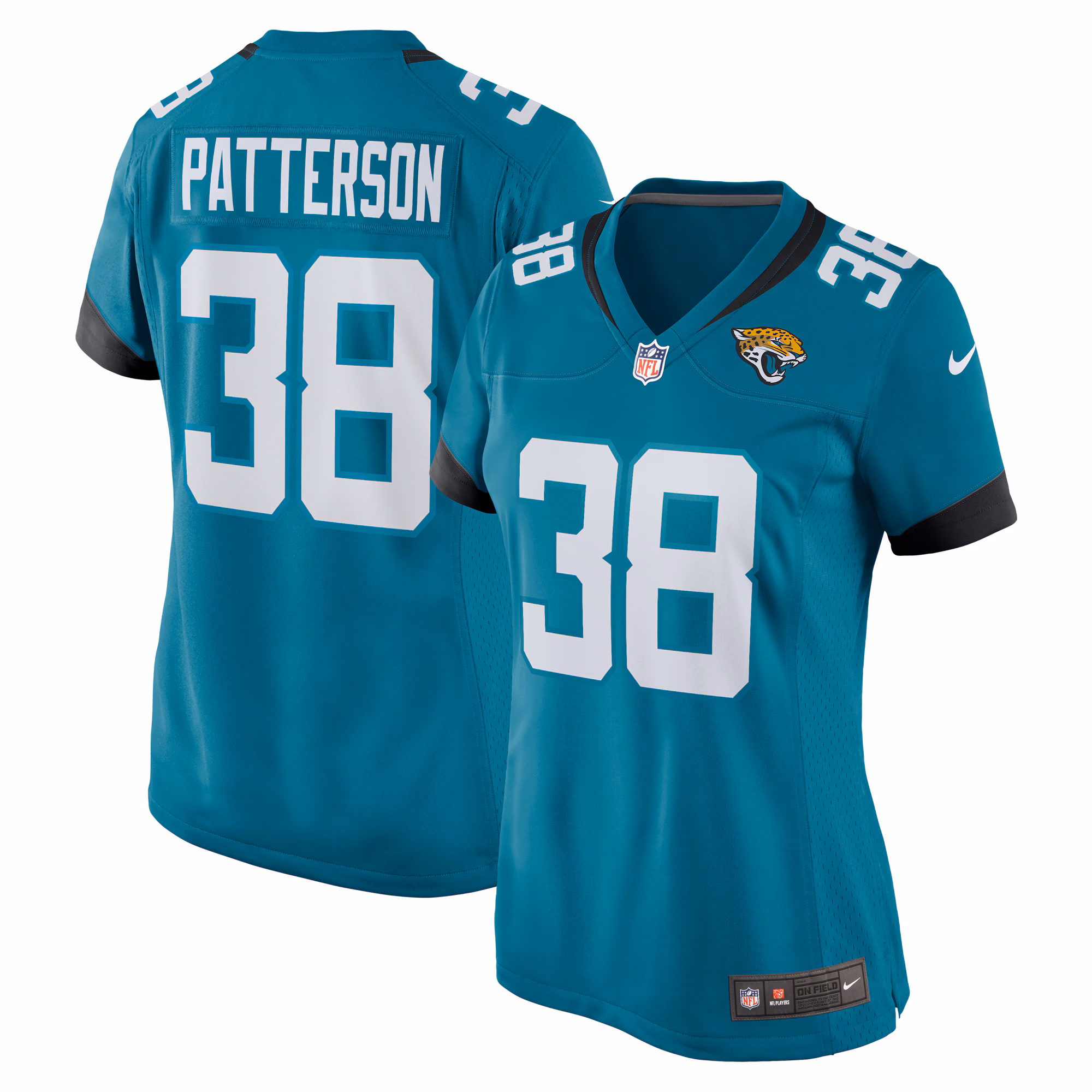 Riley Patterson Jacksonville Jaguars Women's Team Game Jersey -  Teal