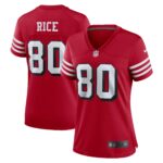 Jerry Rice San Francisco 49ers  Women's Alternate Game Jersey - Scarlet