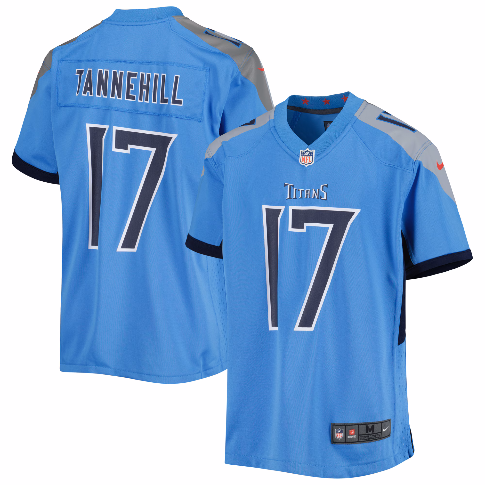 Ryan Tannehill Tennessee Titans Youth Game Jersey - Light Blue