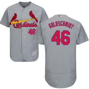 St. Louis Cardinals #46 Paul Goldschmidt Grey Flexbase Collection Stitched Jersey