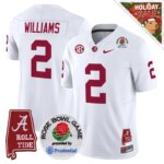 Ryan Williams #2 Ncaa BAMA Rose Bowl Patch Vapor Limited Jersey - Alabama Map - All Stitched