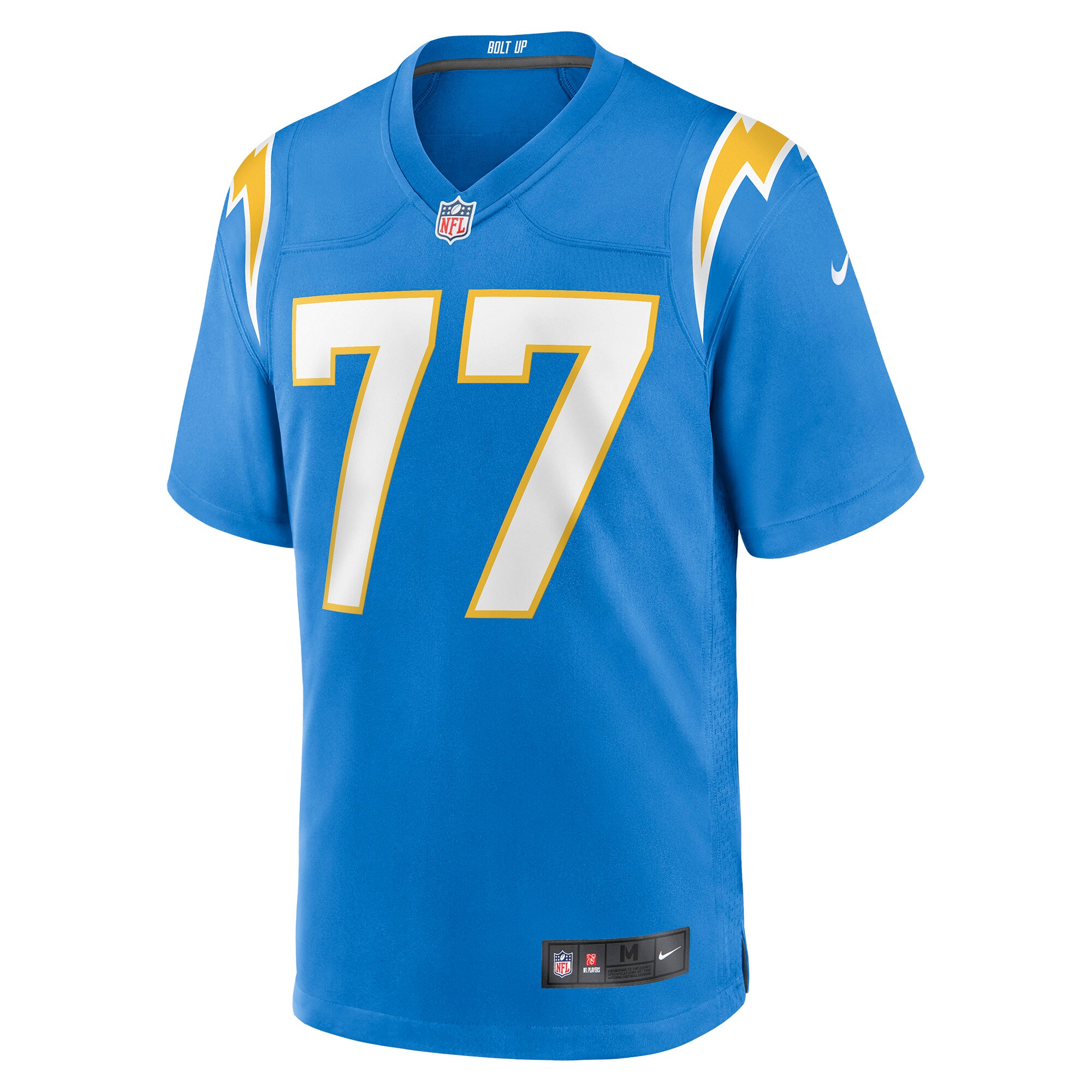 Zion Johnson Los Angeles Chargers Player Game Jersey - Powder Blue - Image 2