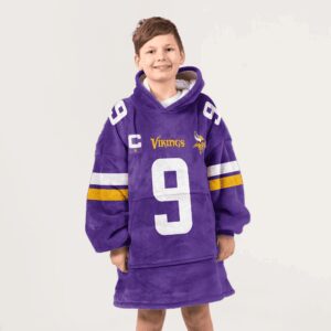 Kid 9 Minnesota Football Unisex Blanket Hoodie