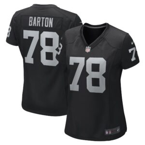 Jackson Barton Las Vegas Raiders  Women's Game Player Jersey - Black