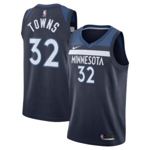 Karl-Anthony Towns Minnesota Timberwolves 2021/22 Diamond Swingman Jersey - Icon Edition - Navy
