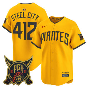 Steel City #412 Pittsburgh Pirates 2026 City Connect Vapor Premier Limited Jersey - All Stitched