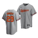 Men's Baltimore Orioles #29 Max Wagner 2022 Draft Jersey Gray Road