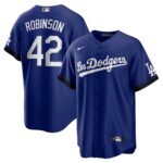 Men's Los Angeles Dodgers Jackie Robinson  Royal City Connect Replica Player Jersey