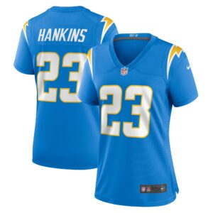 Matt Hankins Los Angeles Chargers Women's Team Game Jersey -  Powder Blue