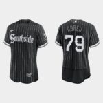 Men's Chicago White Sox #79 Jose Abreu Black 2021 City Connect Flex base Jersey