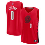 Damian Lillard Portland Trail Blazers  Youth 2021/22 Fast Break Player Jersey - Statement Edition - Red