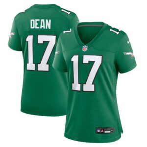 Nakobe Dean Philadelphia Eagles Women's Alternate Game Jersey - Kelly Green