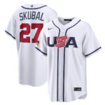 Tarik Skubal #27 USA Baseball 2026 World Baseball Classic Home Stadium Jersey - White