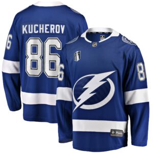 Nikita Kucherov Tampa Bay Lightning Home 2022 Stanley Cup Final Breakaway Player Jersey - Blue