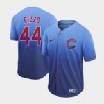 Men's  Chicago Cubs #44 Anthony Rizzo Royal Fade Jersey