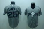 Boston Red Sox #25 Mike Lowell Stitched Grey Jersey