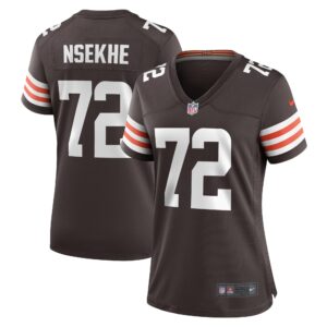 Ty Nsekhe Cleveland Browns Women's  Game Jersey -  Brown