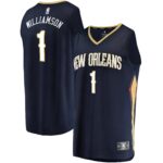 Zion Williamson New Orleans Pelicans  Youth Replica Fast Break Jersey Navy - Icon Edition