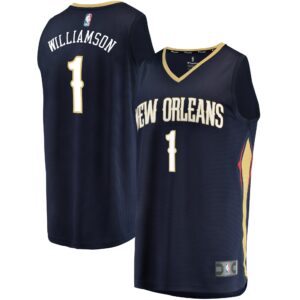 Zion Williamson New Orleans Pelicans  Youth Replica Fast Break Jersey Navy - Icon Edition