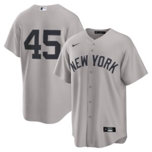 New York Yankees Gerrit Cole #45 Gray Road Replica Jersey