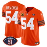 Brian Urlacher #54 Chicago Bears CHI Dick Butkus Patch Throwback Vapor Limited Jersey - All Stitched