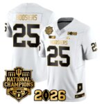 Hoosiers #25 Indiana Hoosiers Vapor Limited Football Jersey - 2025 National Champions - All Stitched
