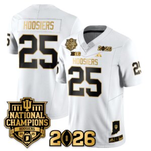 Hoosiers #25 Indiana Hoosiers Vapor Limited Football Jersey - 2025 National Champions - All Stitched