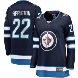 Mason Appleton Winnipeg Jets Women's Home Breakaway Jersey - Navy