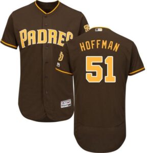 San Diego Padres #51 Trevor Hoffman Brown Flexbase Collection Stitched Jersey