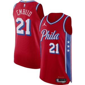 Joel Embiid Philadelphia 76ers  Authentic Player Jersey - Statement Edition - Red