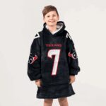Kid C.J.S 7 Houston Football Unisex Blanket Hoodie