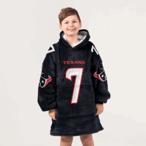 Kid C.J.S 7 Houston Football Unisex Blanket Hoodie