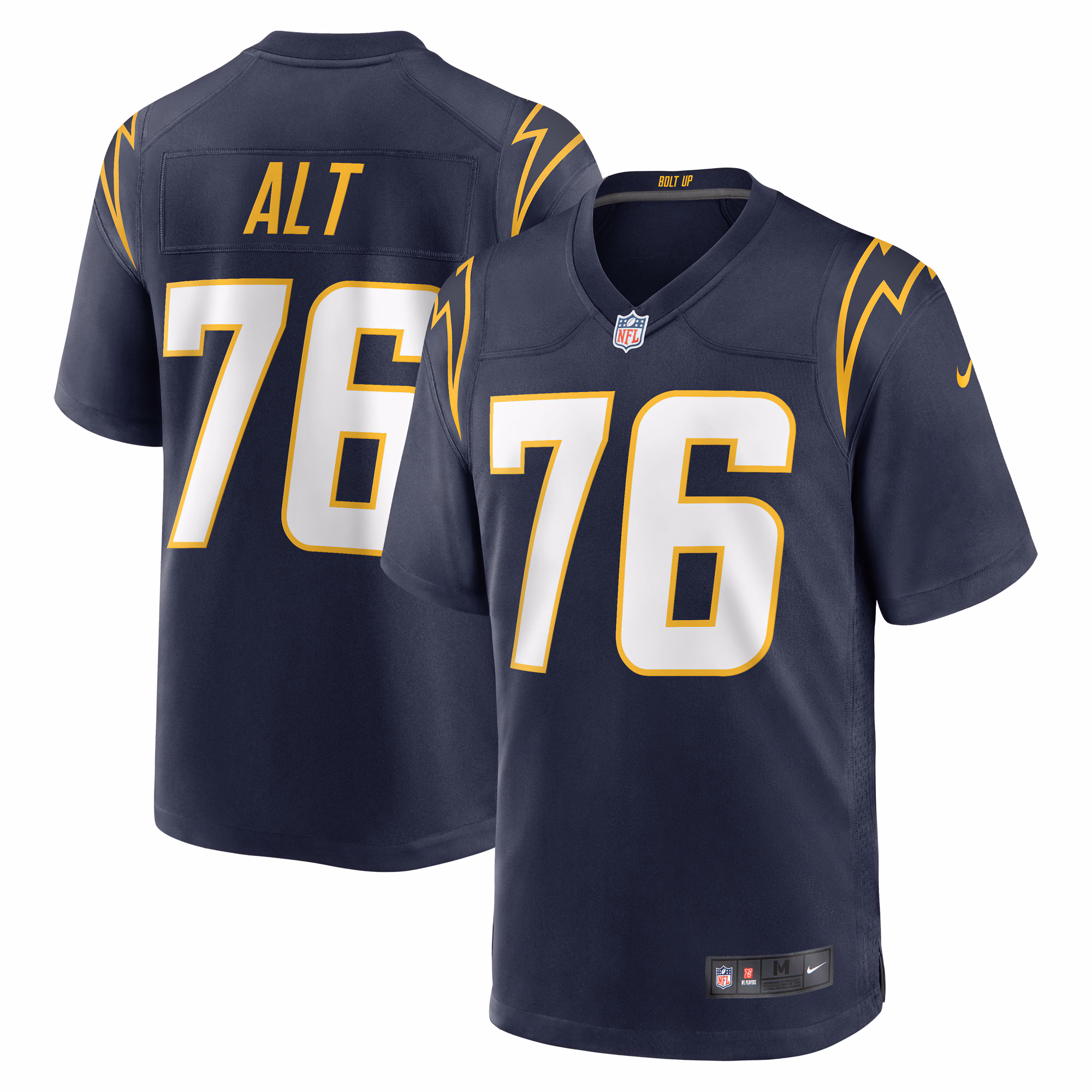 Joe Alt Los Angeles Chargers 2024 Draft First Round Pick Player Game Jersey - Navy