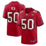 Vita Vea #50 Tampa Bay Buccaneers 50th Season Team Game Jersey - Red