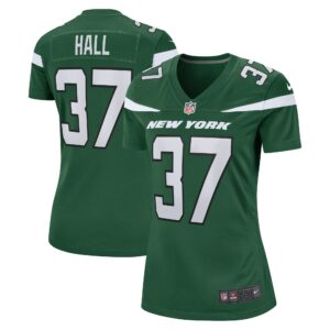 Bryce Hall New York Jets  Women's Game Jersey - Gotham Green