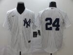 Men's New York Yankees #24 Gary Sanchez White Home No Name Stitched Cool Base  Jersey