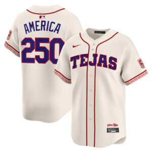 #250 America #250 Texas Rangers 2026 City Connect Vapor Premier Limited Jersey - All Stitched