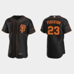 Men's San Francisco Giants #23 Joc Pederson Black Alternate Jersey