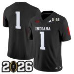 Team #1 Ndiana Hoosiers IND 2026 CFP Final Patch Vapor Limited Jersey V2 - All Stitched