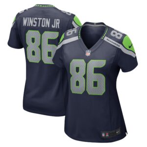 Easop Winston Jr. Seattle Seahawks  Women's Home Game Player Jersey - College Navy