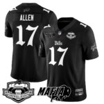 Josh Allen #17 Buffalo Bills BUF Mafia Gothic Vapor Limited Jersey - Farewell Highmark Patch - All Stitched