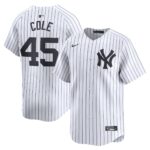 Men's New York Yankees #45 Gerrit Cole  White Home Limited Player Jersey