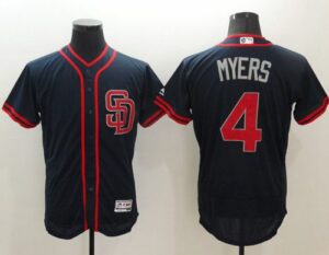 San Diego Padres #4 Wil Myers Navy Blue Fashion Stars And Stripes Flexbase Stitched Jersey